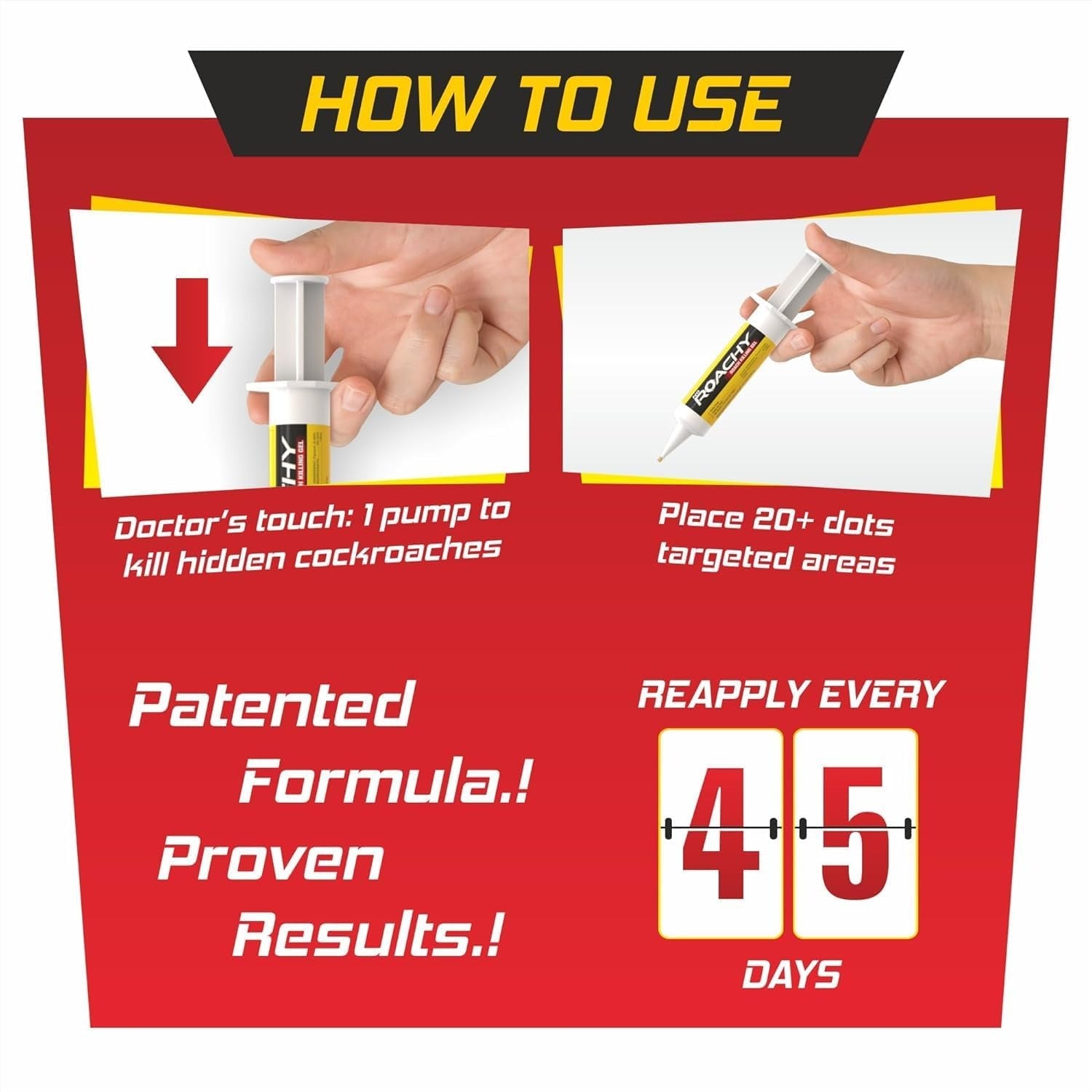 Noroachy Natural Cockroach Killer Bait for Kitchens-6 Month Combo, Bathrooms & Cabinets, Outdoor & Indoor - All in One Solution (6 Month Combo)